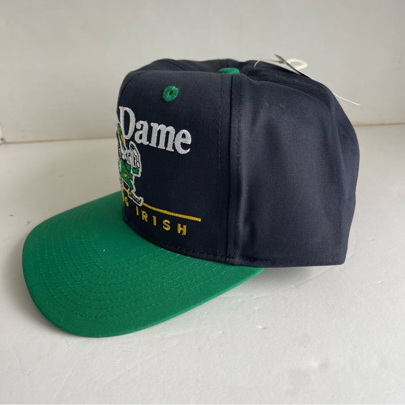 Vintage 90s Notre Dame Fighting Irish Snapback Hat Cap New - Picture 2 of 8